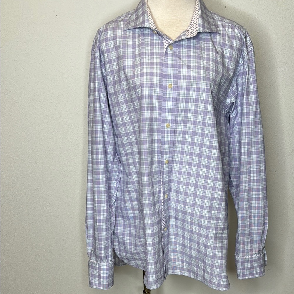 Ted Baker size 17.5 endurance classic fit long sleeved button up shirt